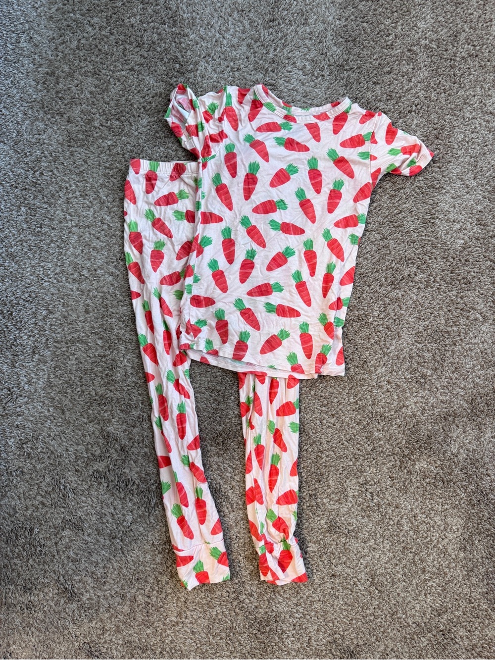 Birdie Bean Carrot PJ Set Bamboo